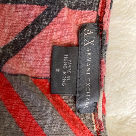 Armani Exchange Red Patterned Top - Picture 7 of 7